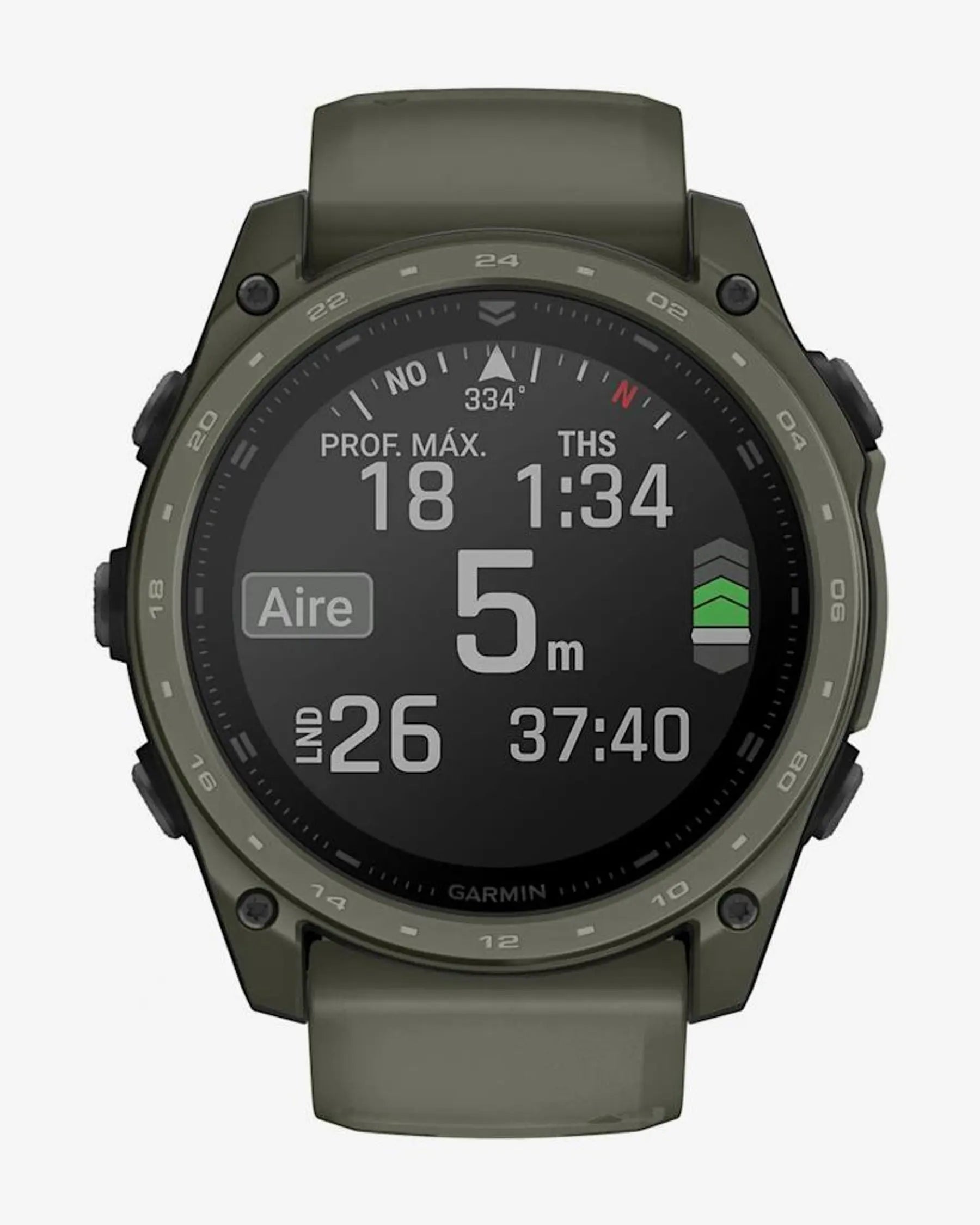 Garmin Tactix 8 AMOLED 51 mm Cerakote verde