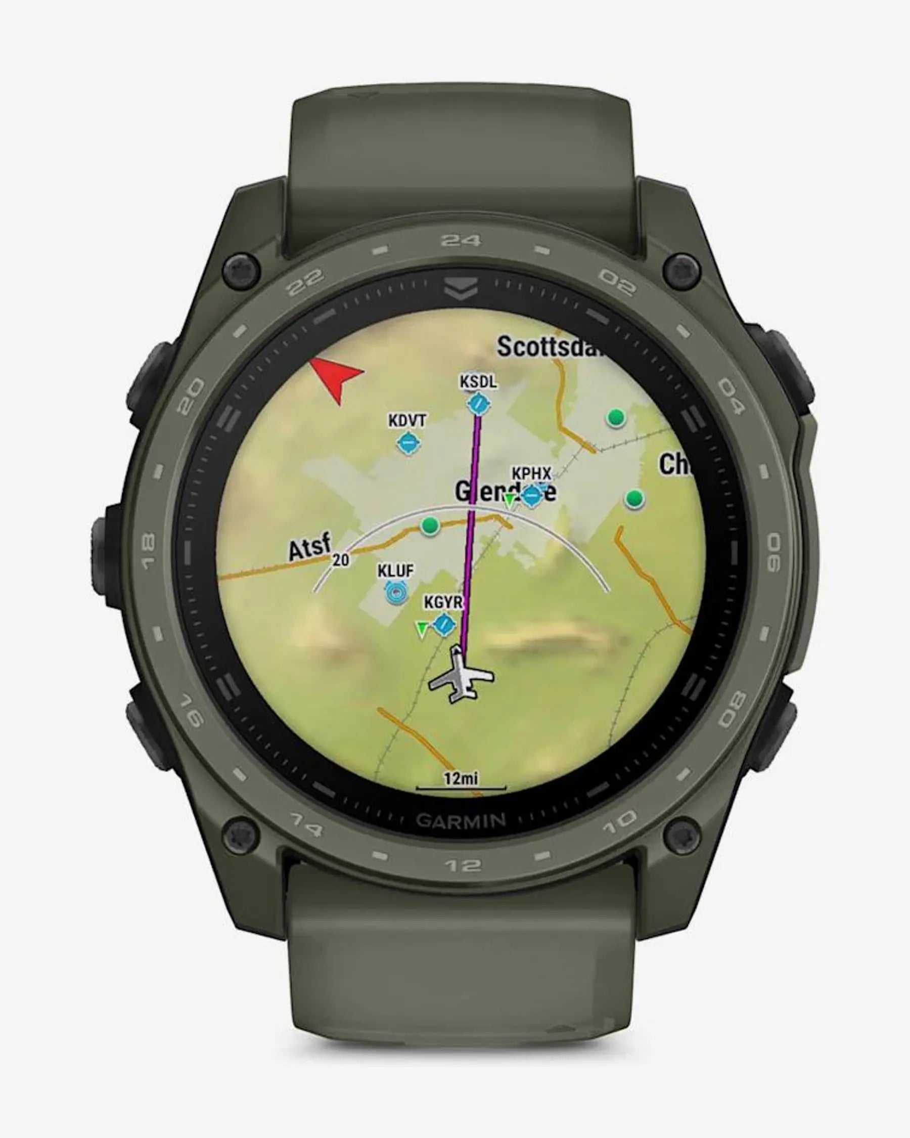 Garmin Tactix 8 AMOLED 51 mm Cerakote verde