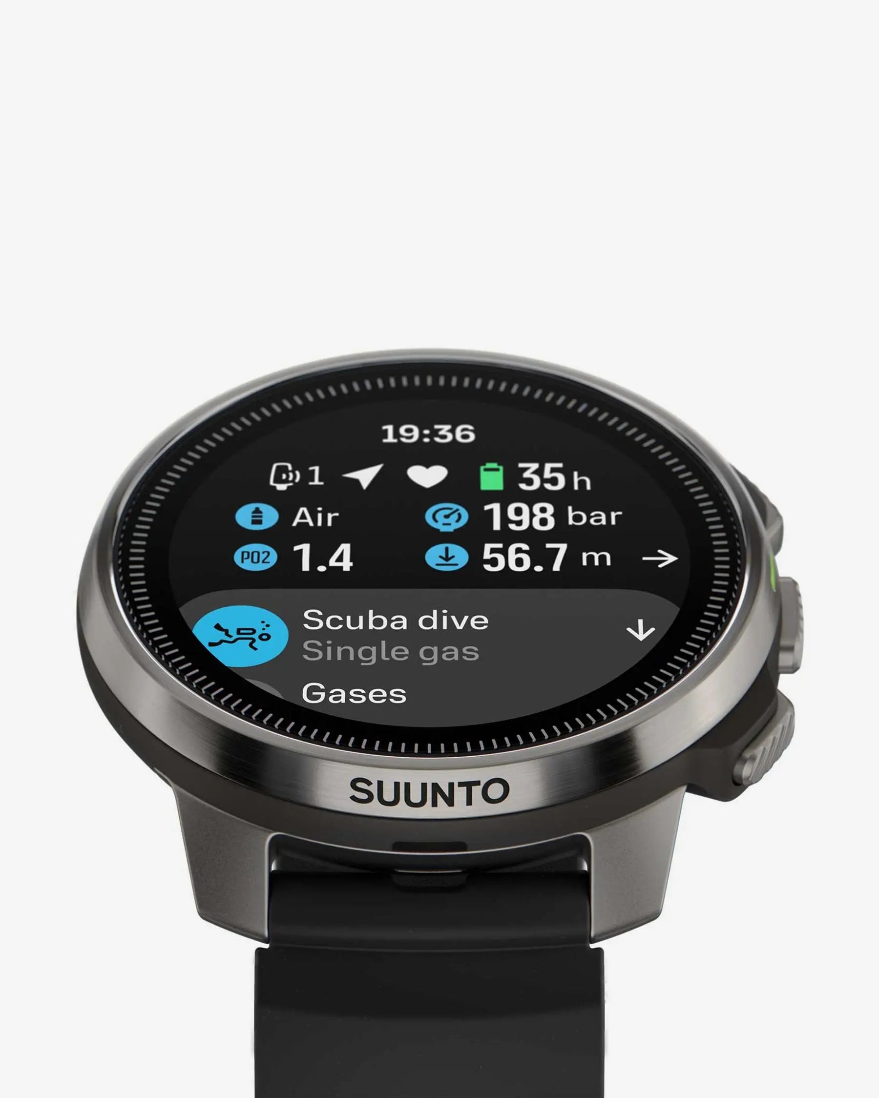 Ocean Steel Black Dive - Reloj de buceo con GPS